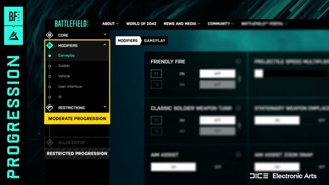 XP Restriction Portal Builder Visibility