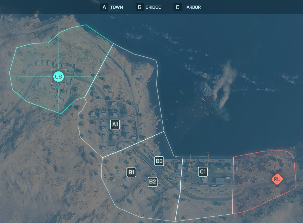Map Layout of Arica Harbor - custom - Conquest - medium