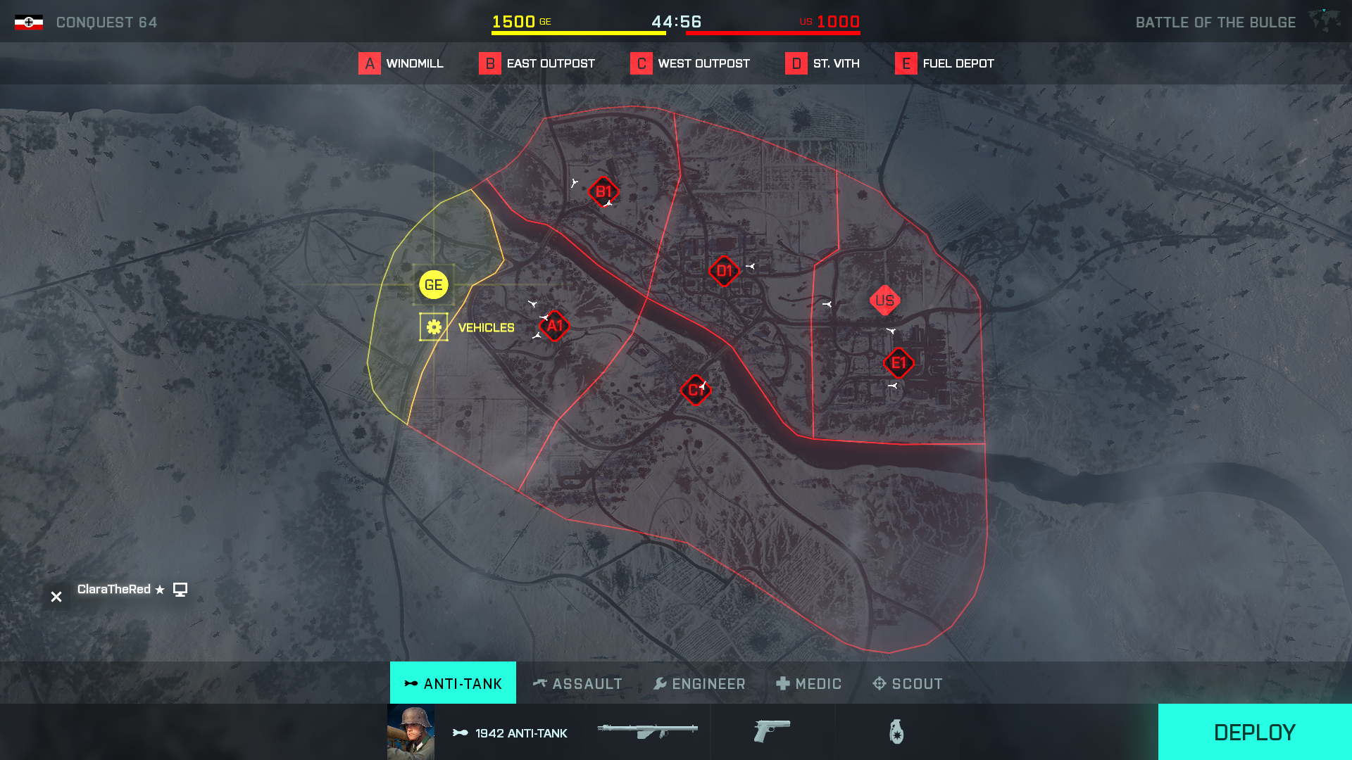 Map Layout of Battle of the Bulge - core - Conquest - standard