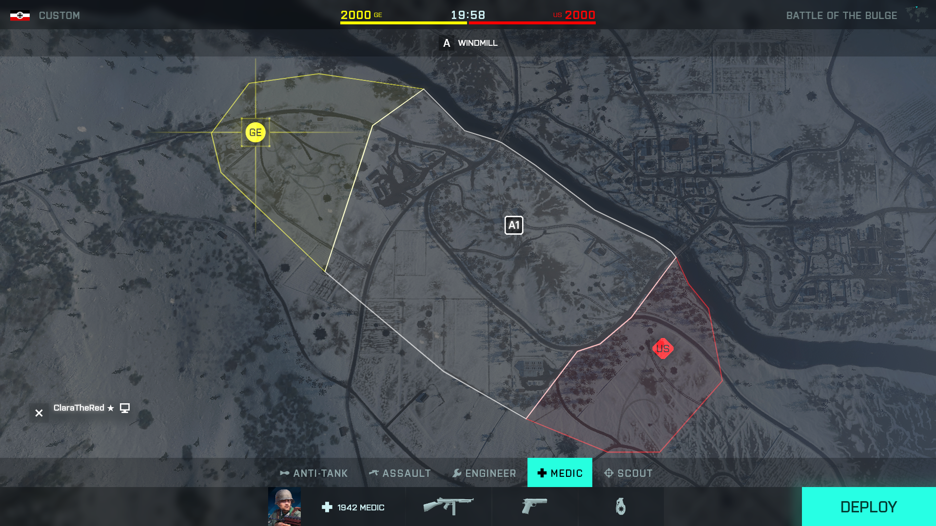 Map Layout of Battle of the Bulge - custom - Ground Superiority - small