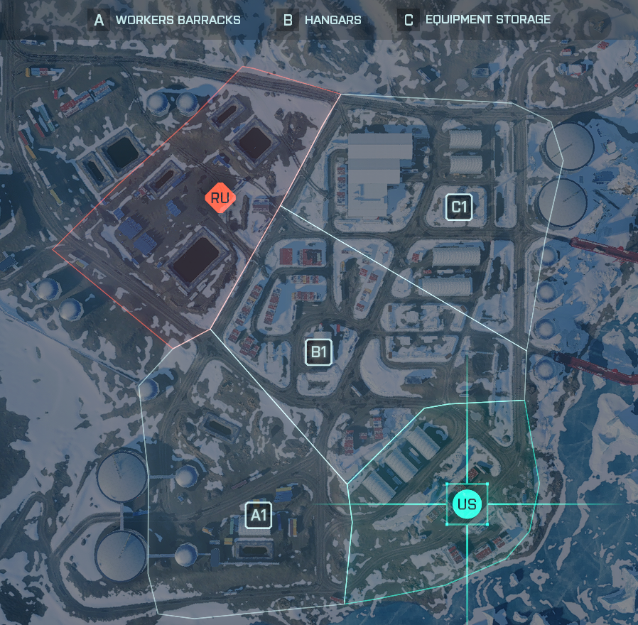 Map Layout of Breakaway - custom - Conquest - small