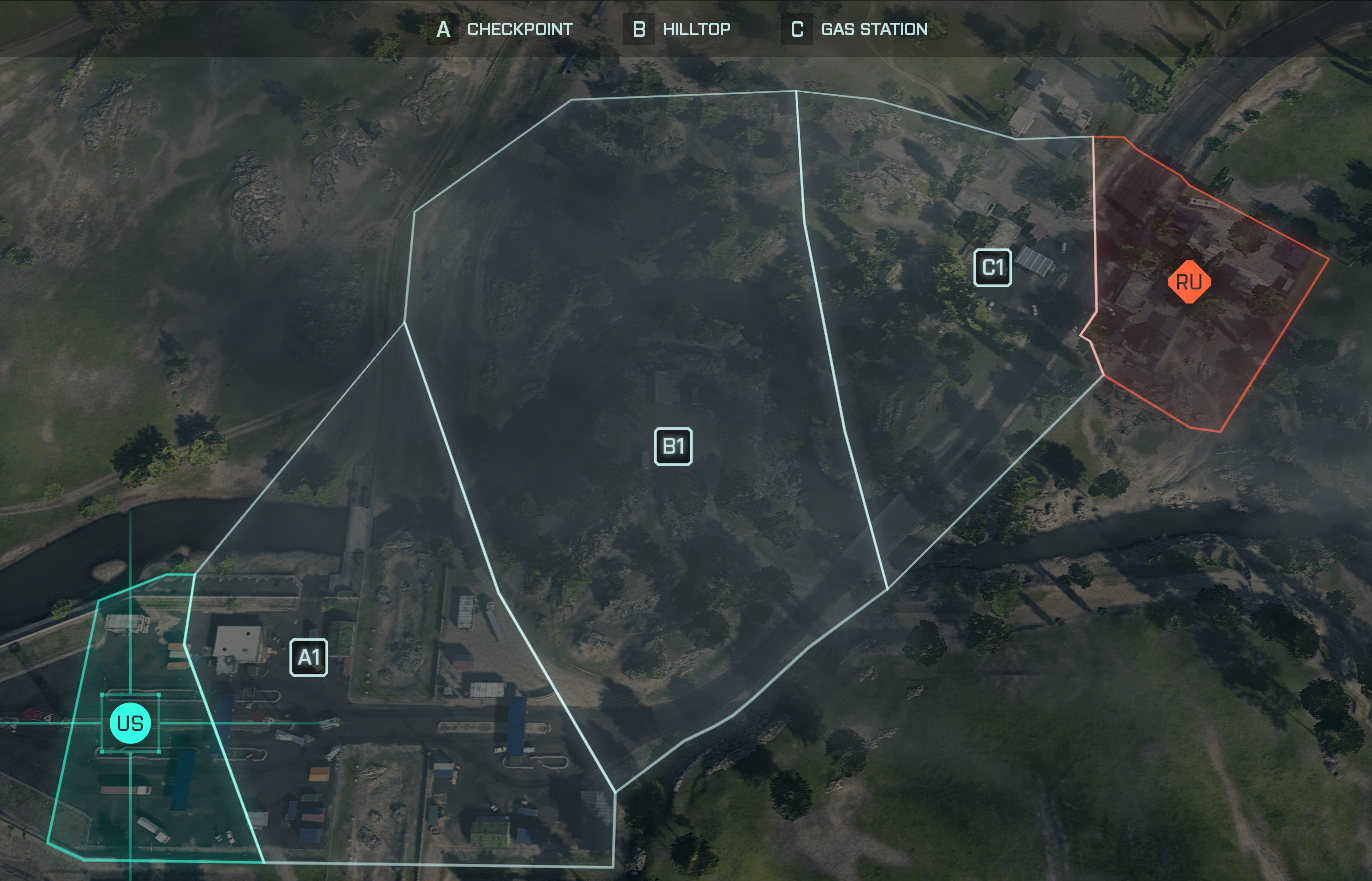 Map Layout of Caspian Border - custom - Conquest - small