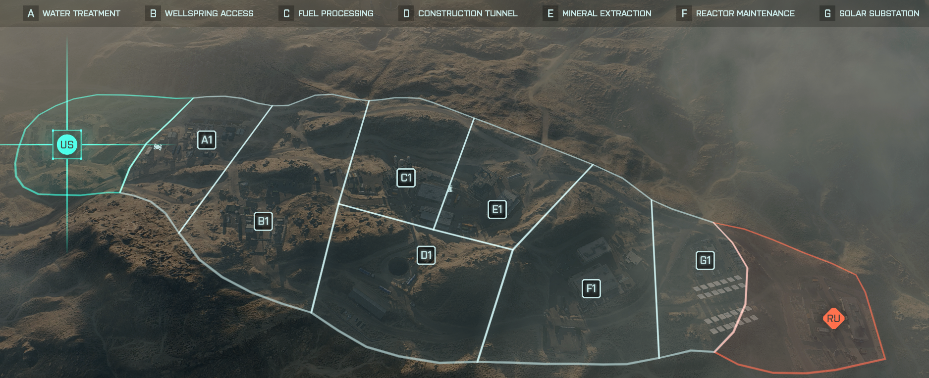 Map Layout of Flashpoint - custom - Conquest - medium