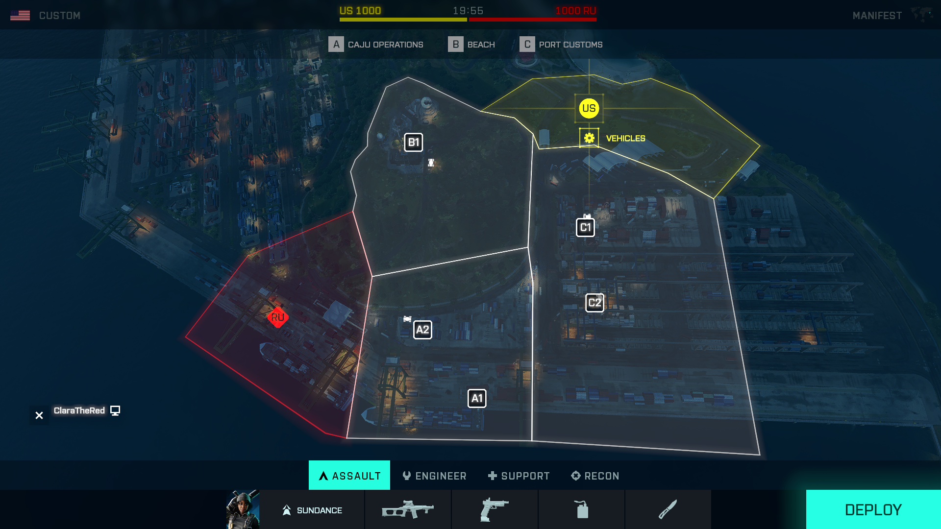 Map Layout of Manifest - custom - Conquest - medium